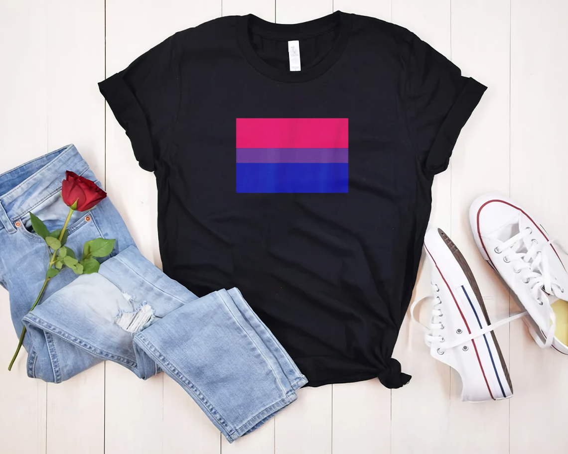 Bisexual Flag Funny Bi Color Pride Lgbt Equality Humor T-shirt Unisex S-6xl