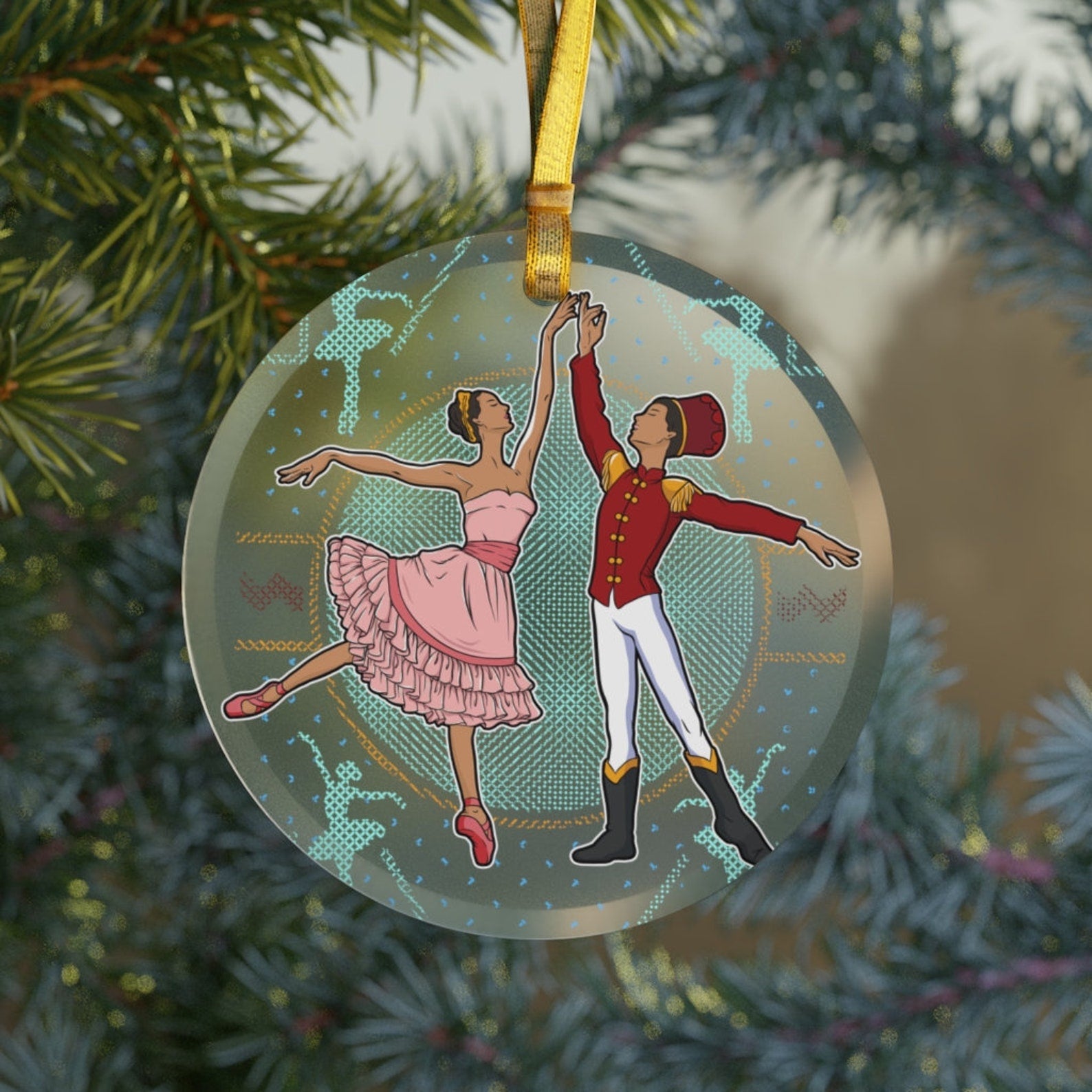 Black Ballerina Nutcracker Black Girl Christmasballet Dancer Giftsblack Dance Teacherblack Pride Kidsblack Nutcracker Christmas Ornament