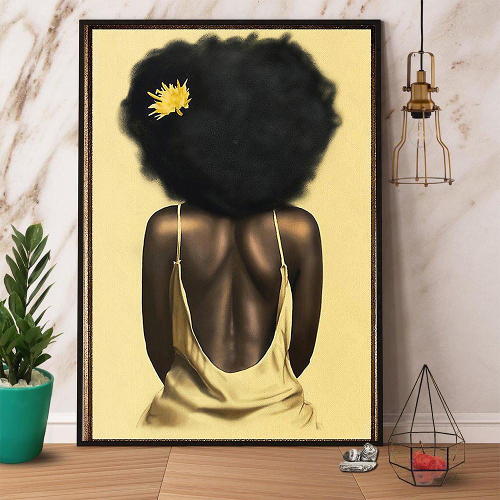 Black Beauty Satin Poster Portrait No Frame