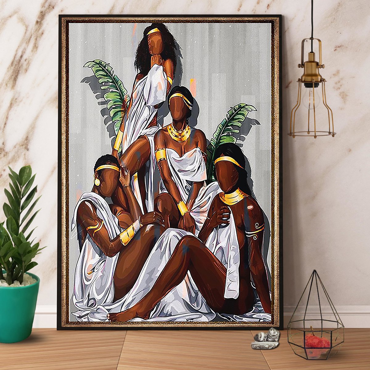 Black Family Black Culture Satin Poster Portrait No Frame