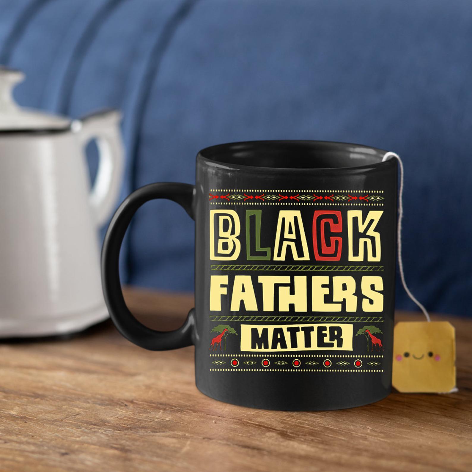 Black Father Matter Classic Gift Mug Black Ceramic 11-15oz Coffee Tea Cup