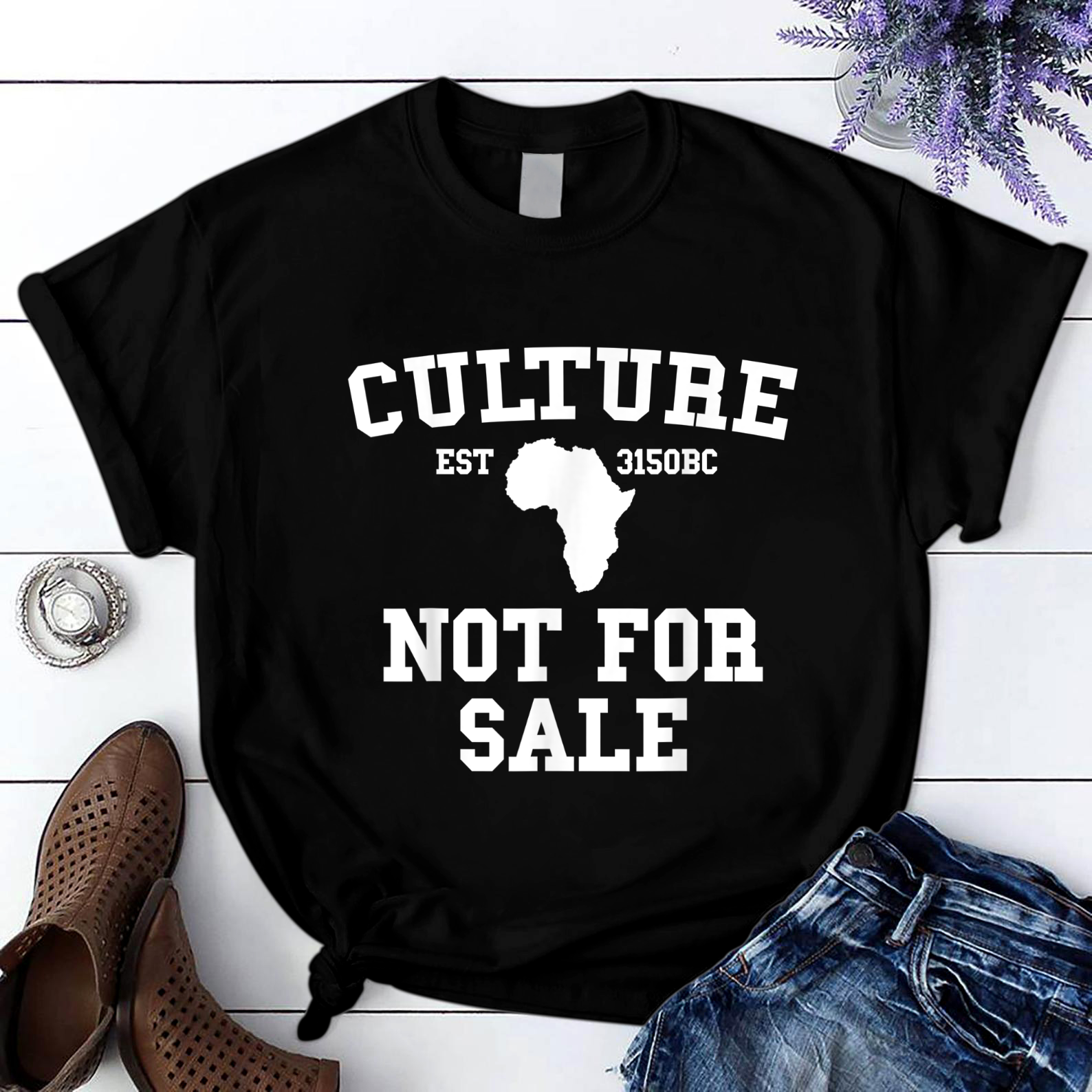 Black History Month Pride Gift Culture Not For Sale T Shirt Black Unisex S-6XL