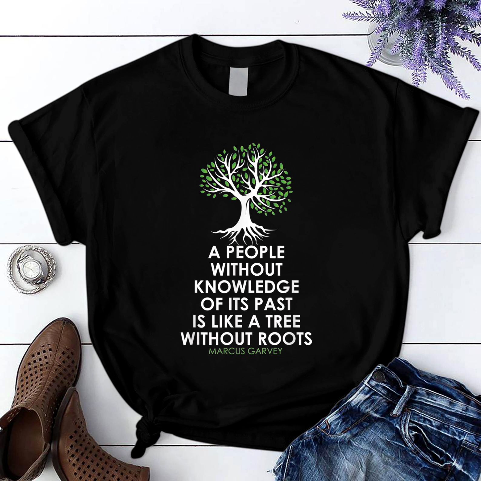 Black History Monthree Without Root Black Is Beautiful T Shirt Black Unisex S-6XL