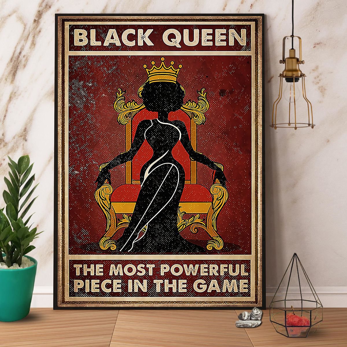 Black Queen The Most Powerful Piece In The Game Satin Poster Portrait No Frame