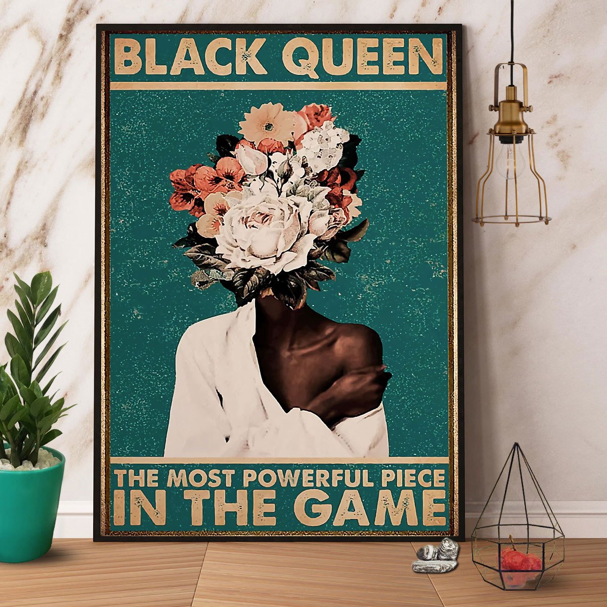 Black Queen The Most Powerful Piece In The Game Satin Poster Portrait No Frame