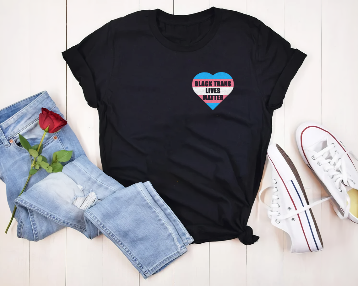 Black Trans Lives Matter Pride Gender Lgbt T-shirt Unisex S-6xl