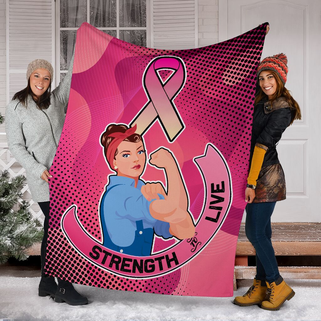 Blanketfy Fight For Breast Cancer 01 Fleece Blanket