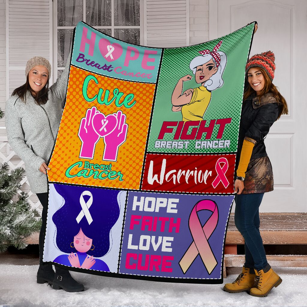 Blanketfy Fight For Breast Cancer 02 Fleece Blanket