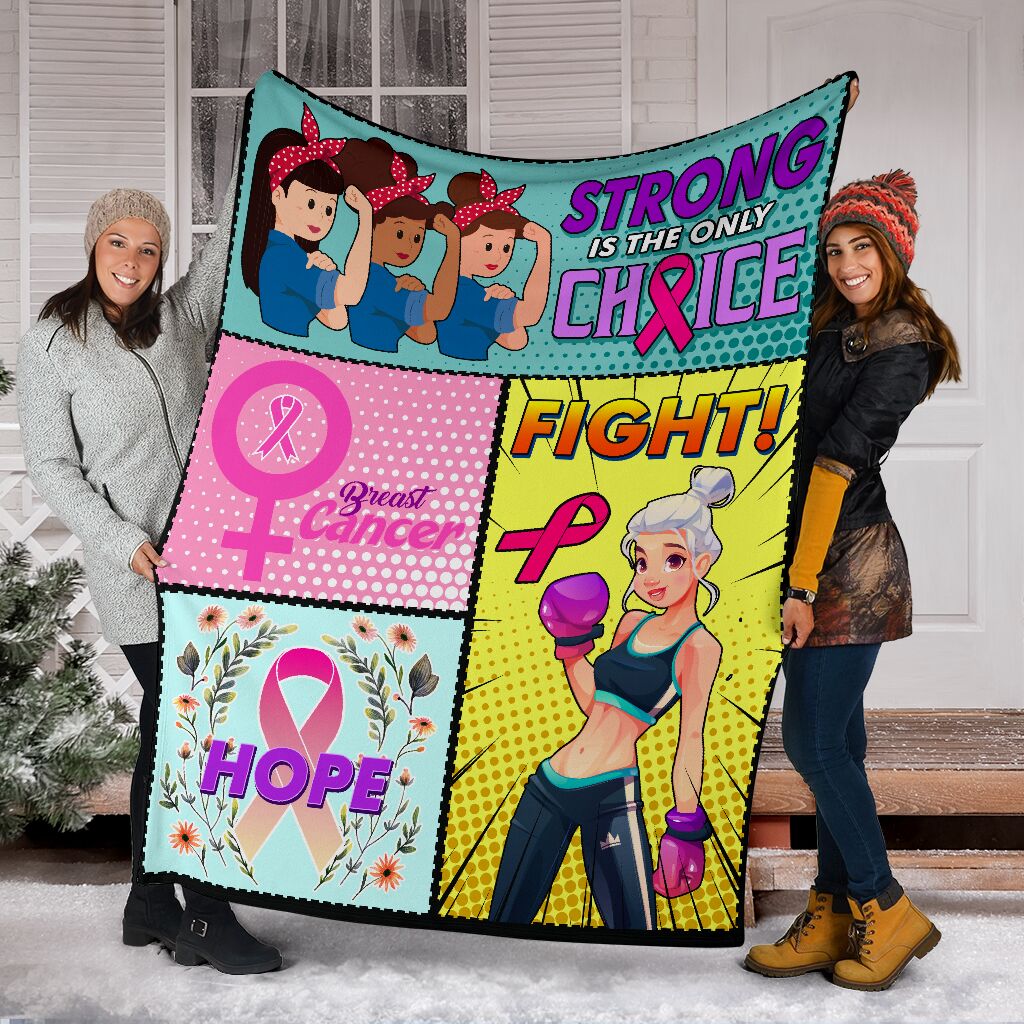 Blanketfy Fight For Breast Cancer 04 Fleece Blanket