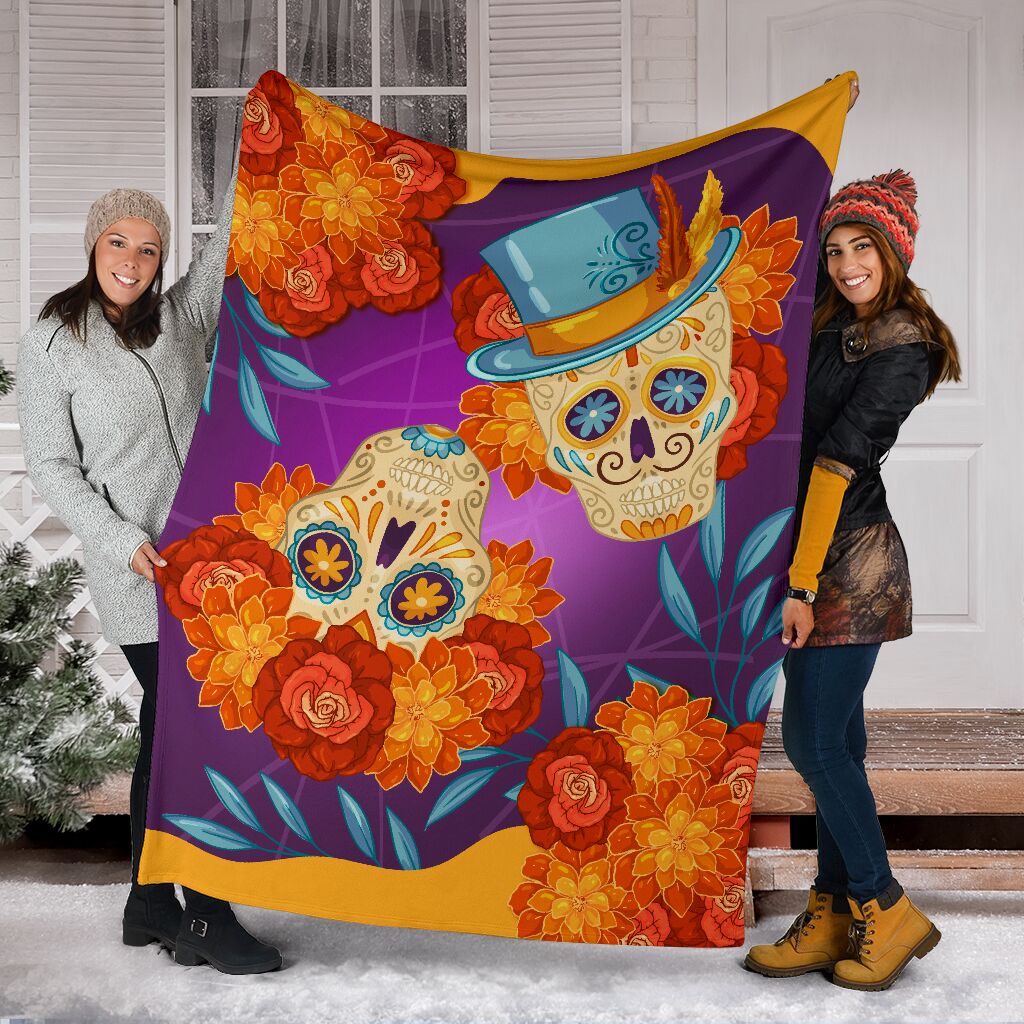 Blanketfy Skull 01 Fleece Blanket