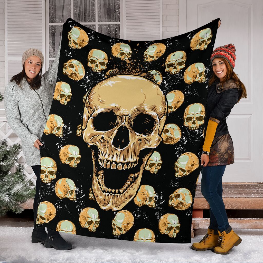 Blanketfy Skull 03 Fleece Blanket