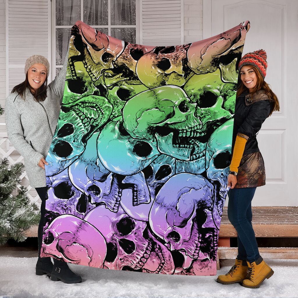 Blanketfy Skull 04 Fleece Blanket