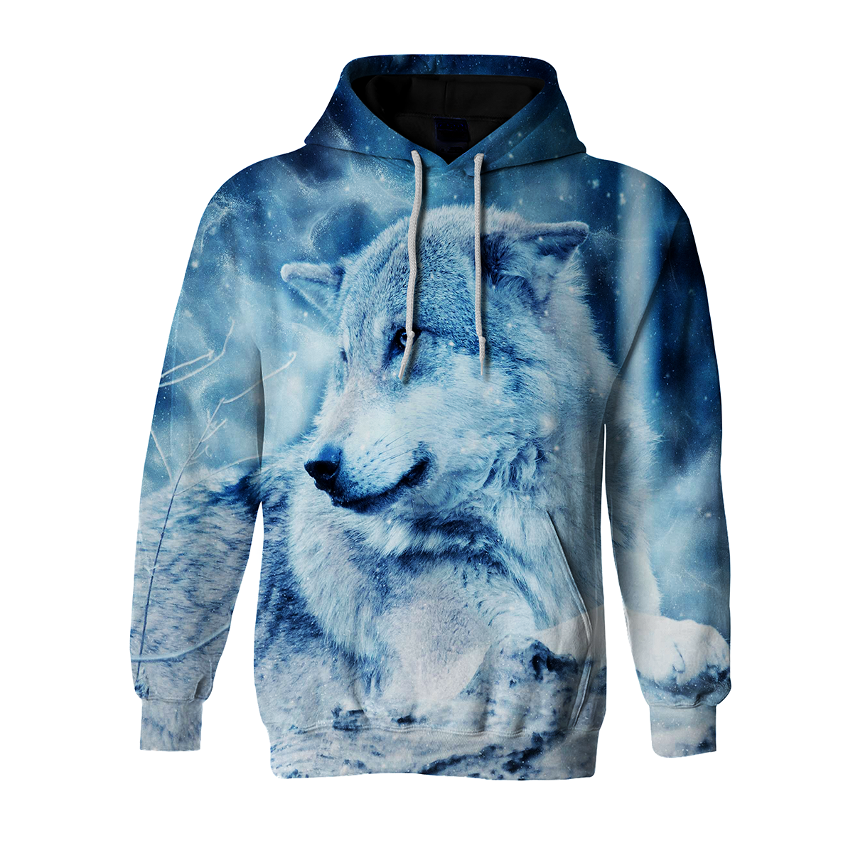 Block Wolf 3D Printed Pullover Hoodie 3D Print Full S-5XL