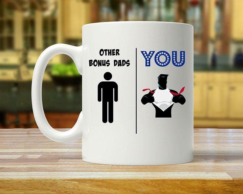 Bonus Dad Bonus Dad s Mug White Ceramic 11-15oz Coffee Tea Cup