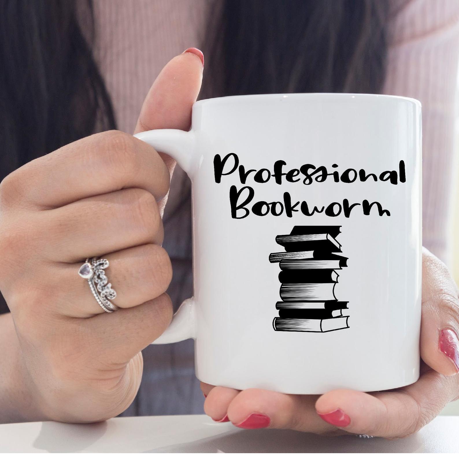 Book Month Professional Bookworm English Teacher Mug White Ceramic 11-15oz Coffee Tea Cup