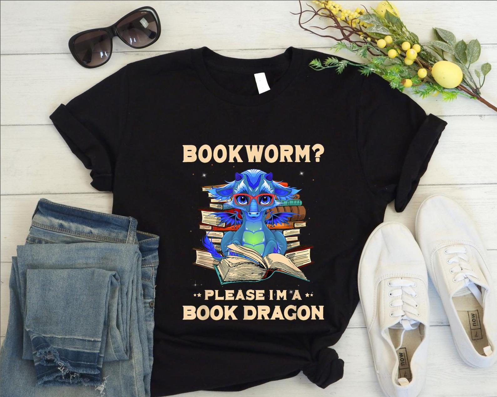 Book.worm Please I'm a Book T Shirt Black Unisex S-6XL