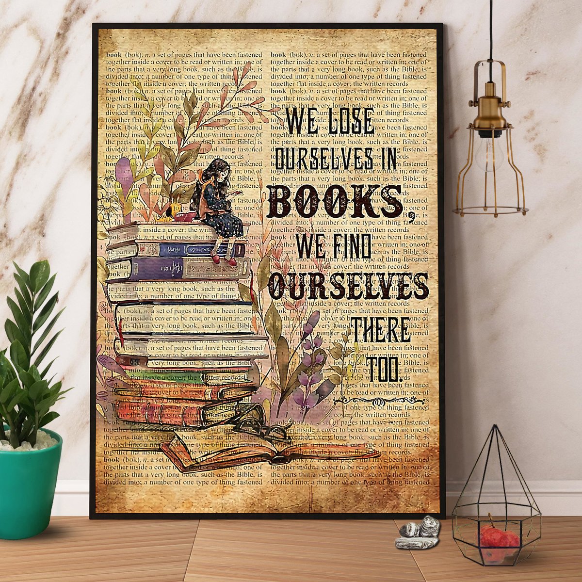 Books We Find Ourselves In Books Satin Poster Portrait No Frame