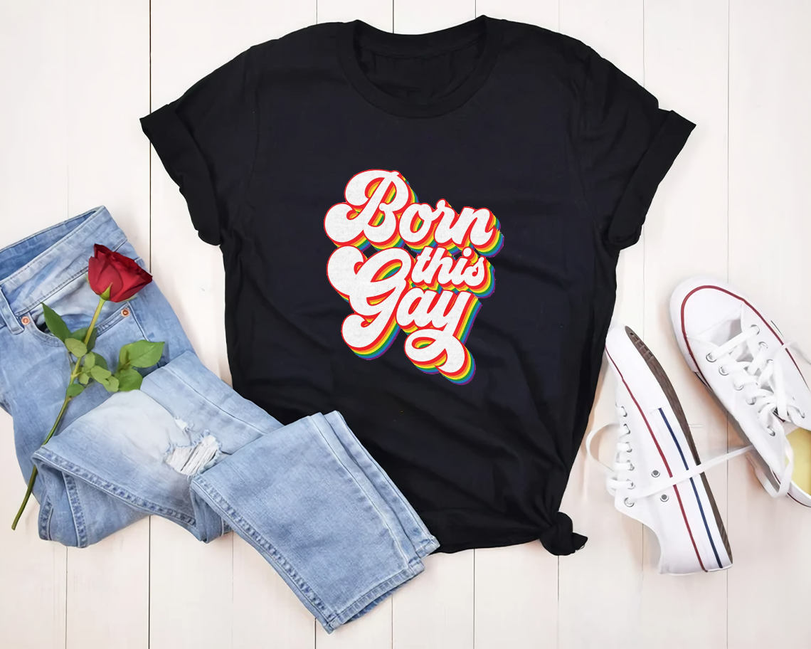 Born This Gay Pride Gay Lgbt T-shirt Unisex S-6xl