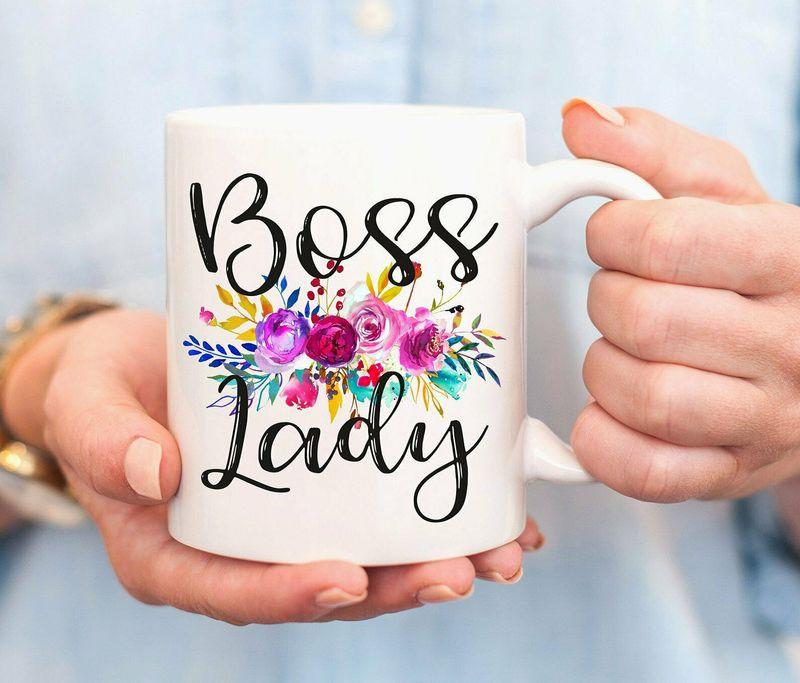 Boss New Job Lady Boss Mug White Ceramic 11-15oz Coffee Tea Cup