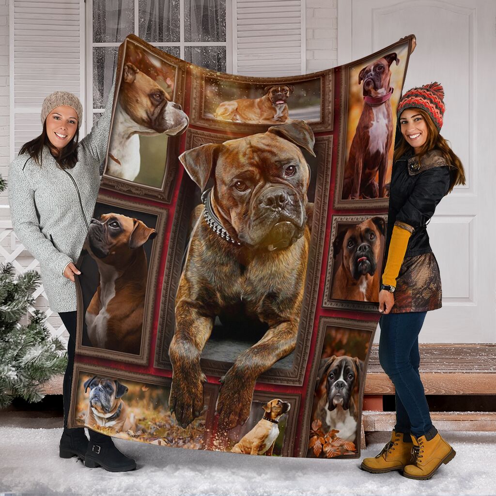 Boxer 3D Fleece Blanket