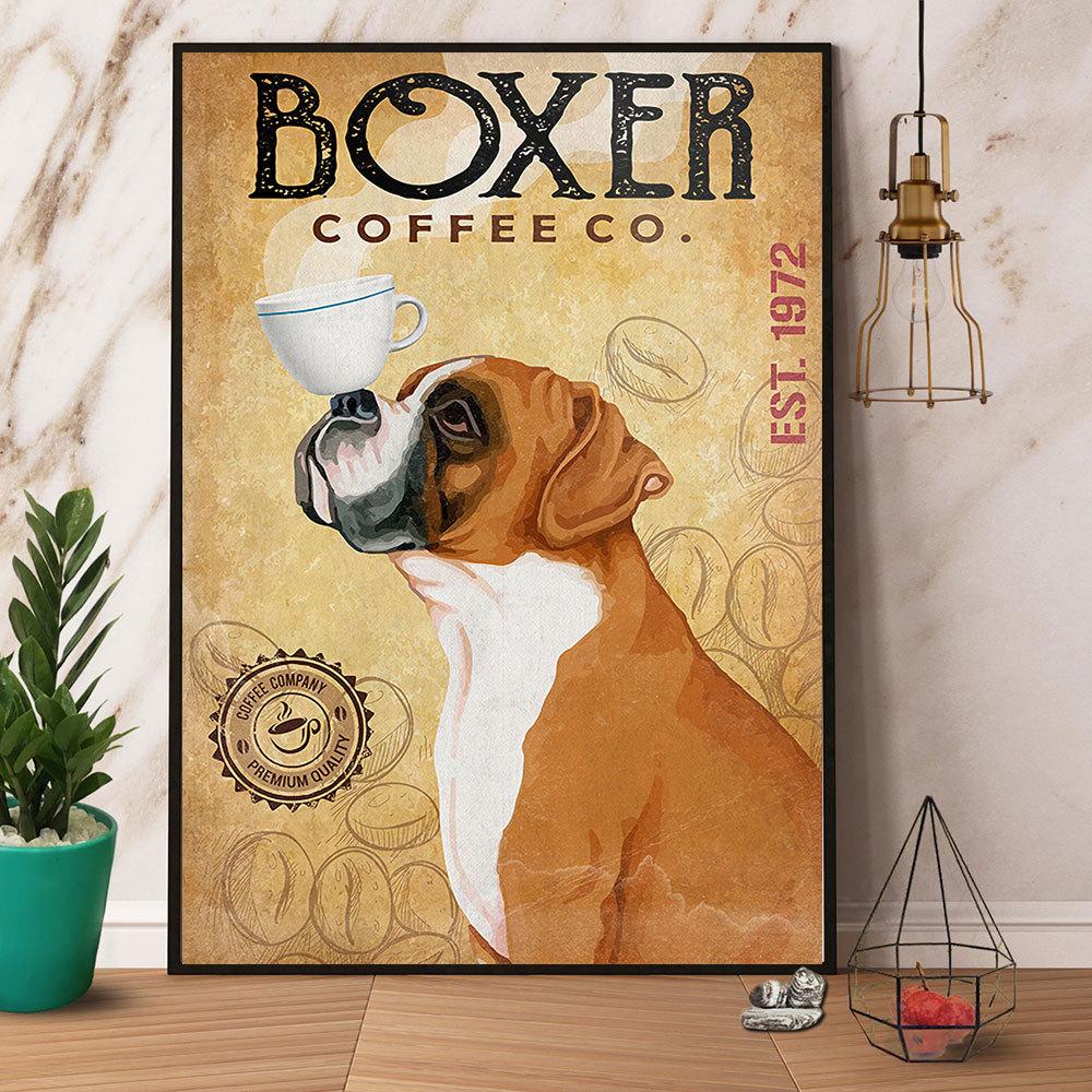 Boxer Coffee Company Satin Poster Portrait No Frame