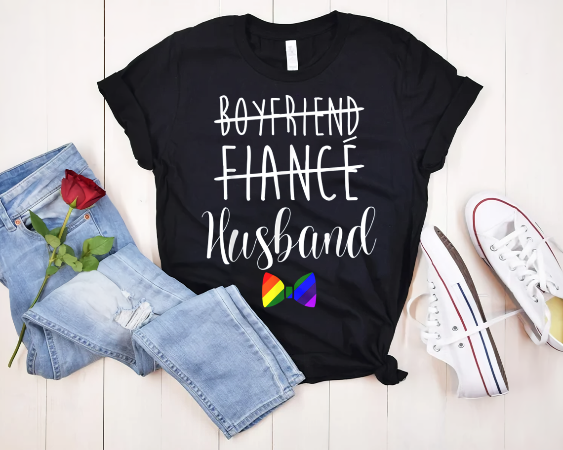 Boyfriend Flance Husband Lgbt Peide Gay T-shirt Unisex S-6xl