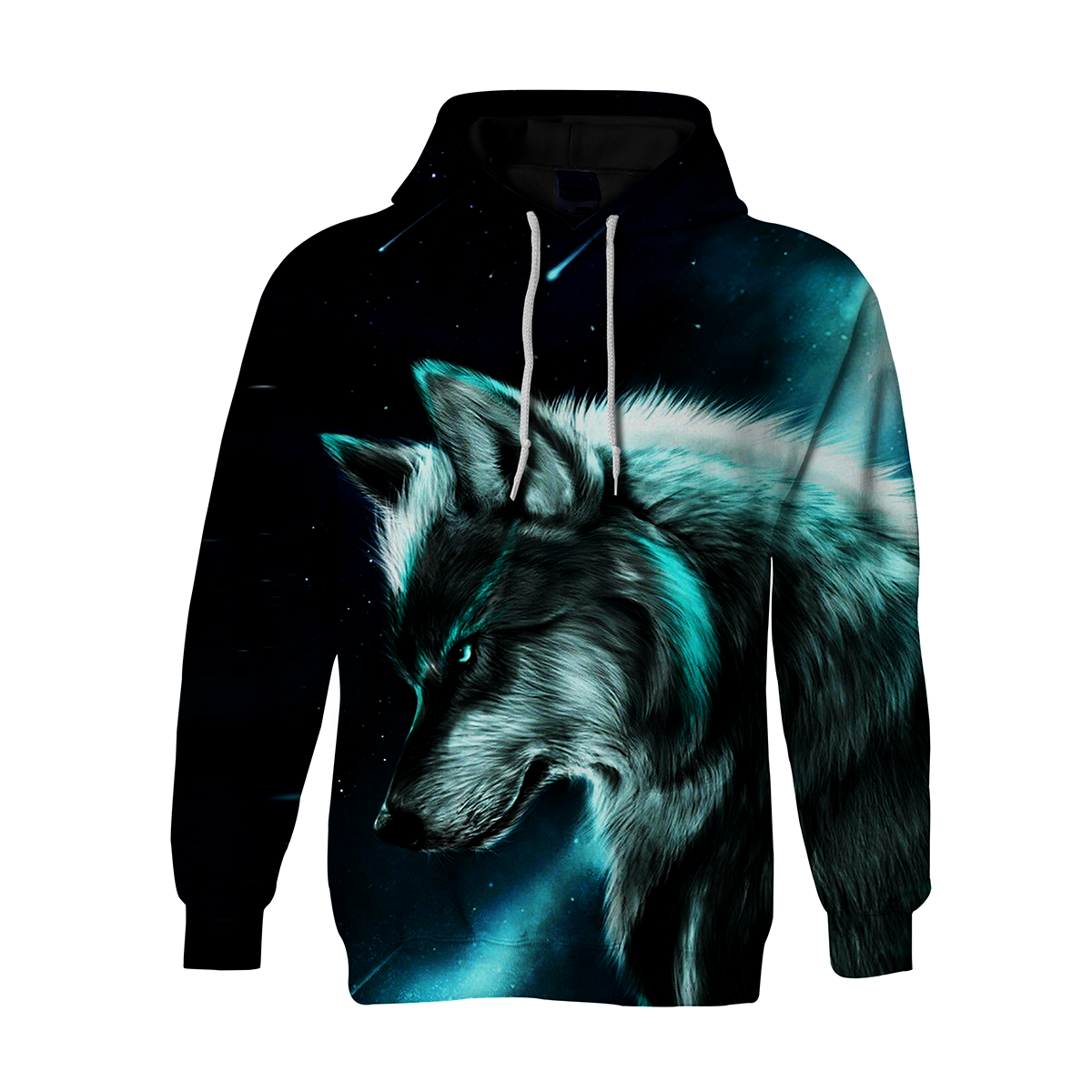 Boys S 3D Printing Mans Wommen Ice Fire Animal Wolf Series Pullover Animals S Girls Tops Thin Pullover Hoodie 3D Print Full S-5XL