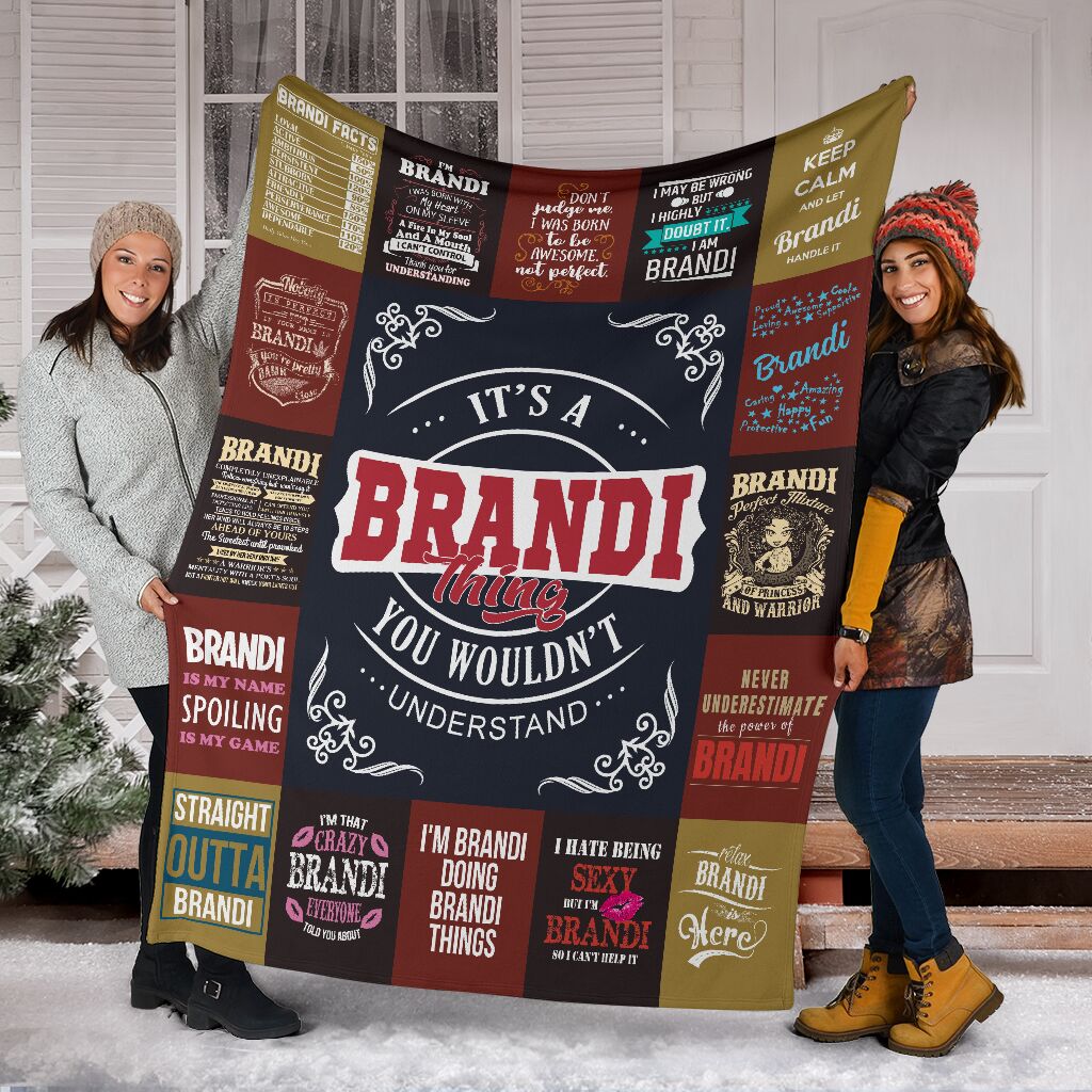 Brandi Premium Fleece Blanket