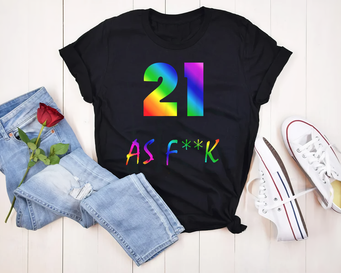 Breakice 21st Birthday Af Rainbow Pride Gay Lgbt T-shirt Unisex S-6xl