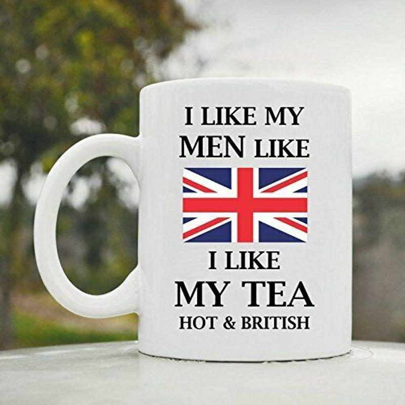 British Mug White Ceramic 11-15oz Coffee Tea Cup