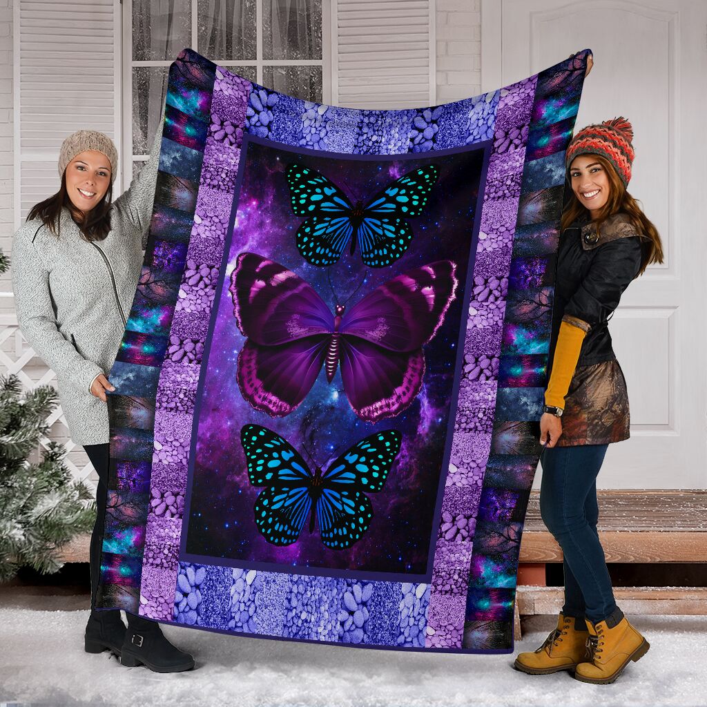 Butterfly Art Fleece Blanket