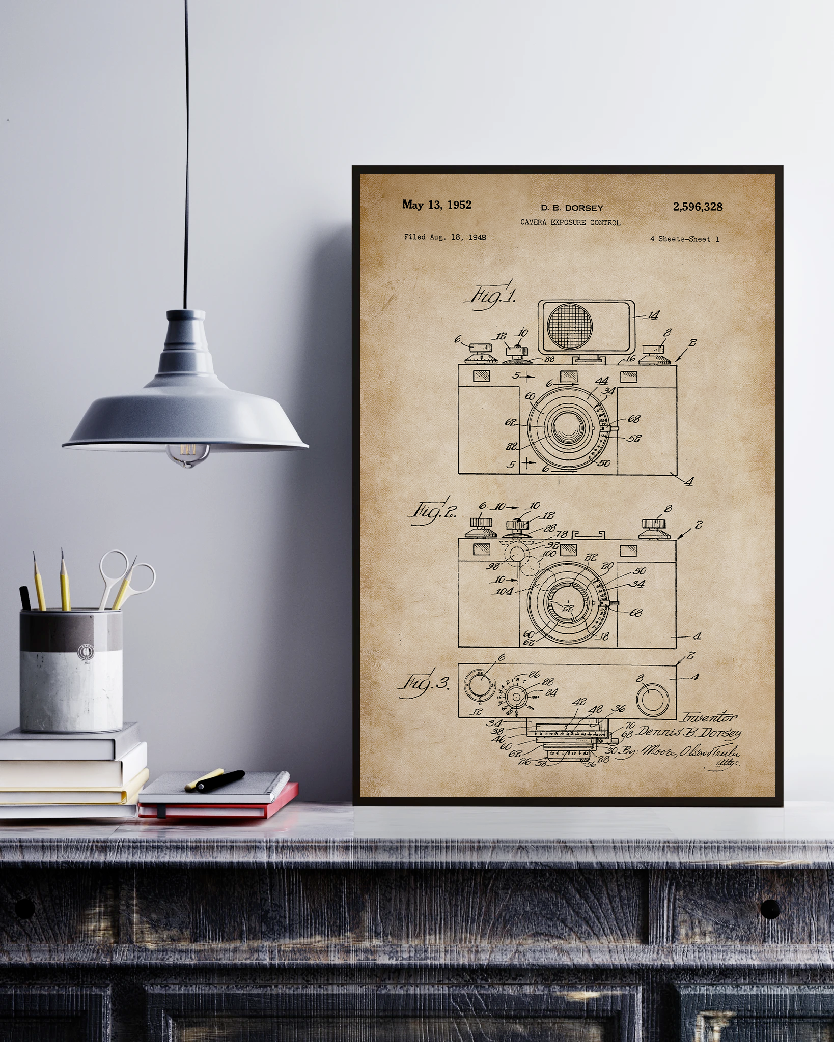 Camera Exposure Control Poster No Frame