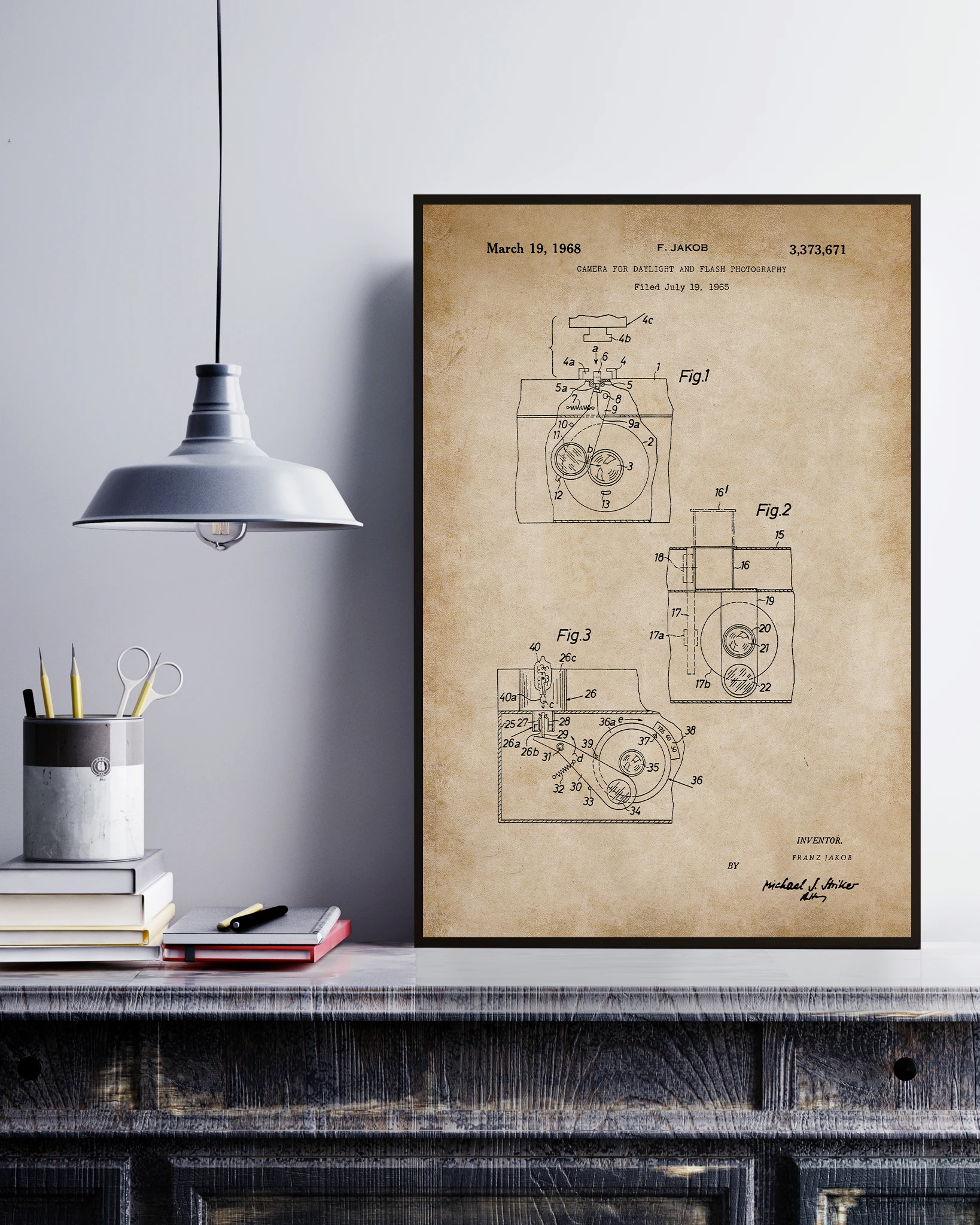 Camera For Daylight And Flash Photography Poster No Frame