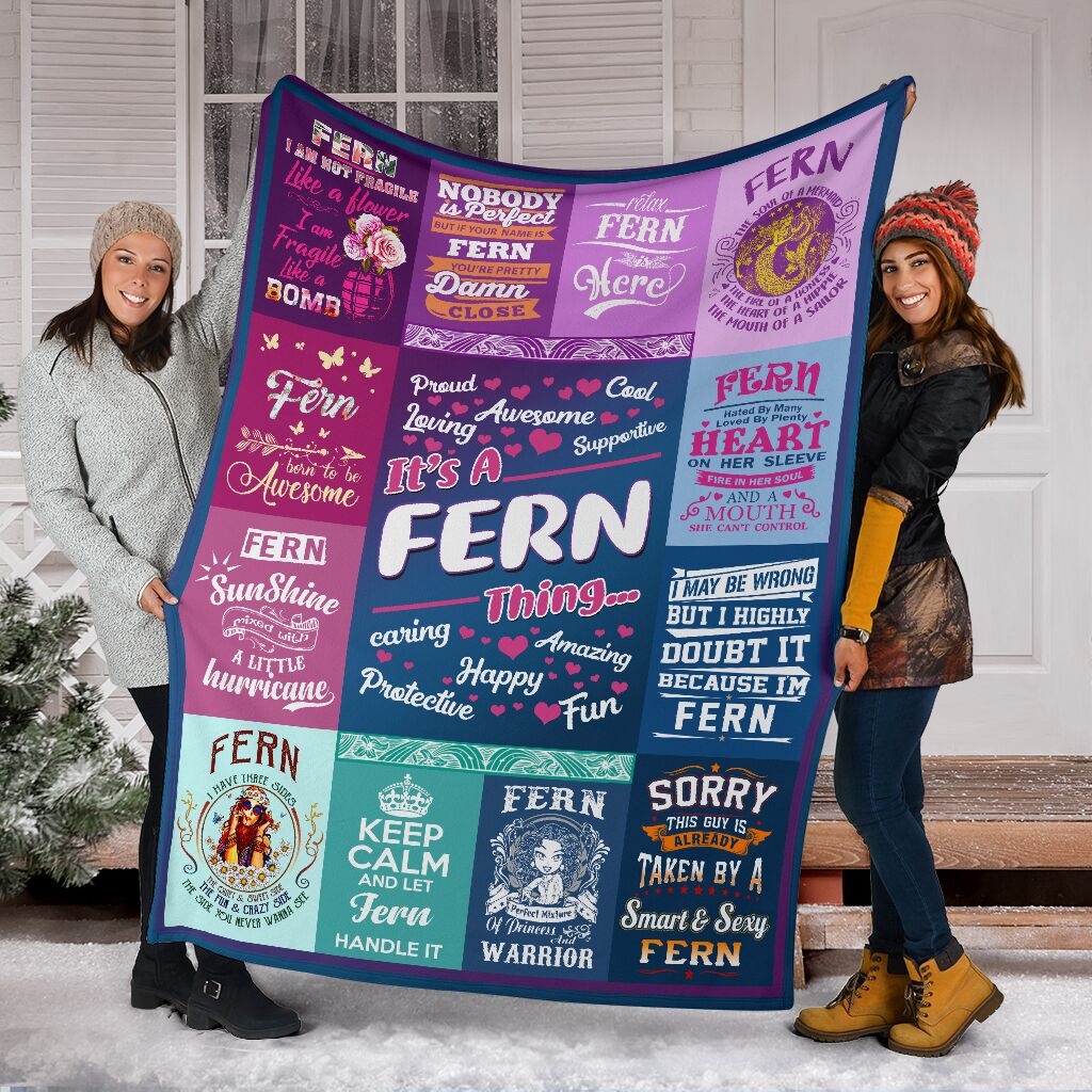 Fern Fleece Blanket