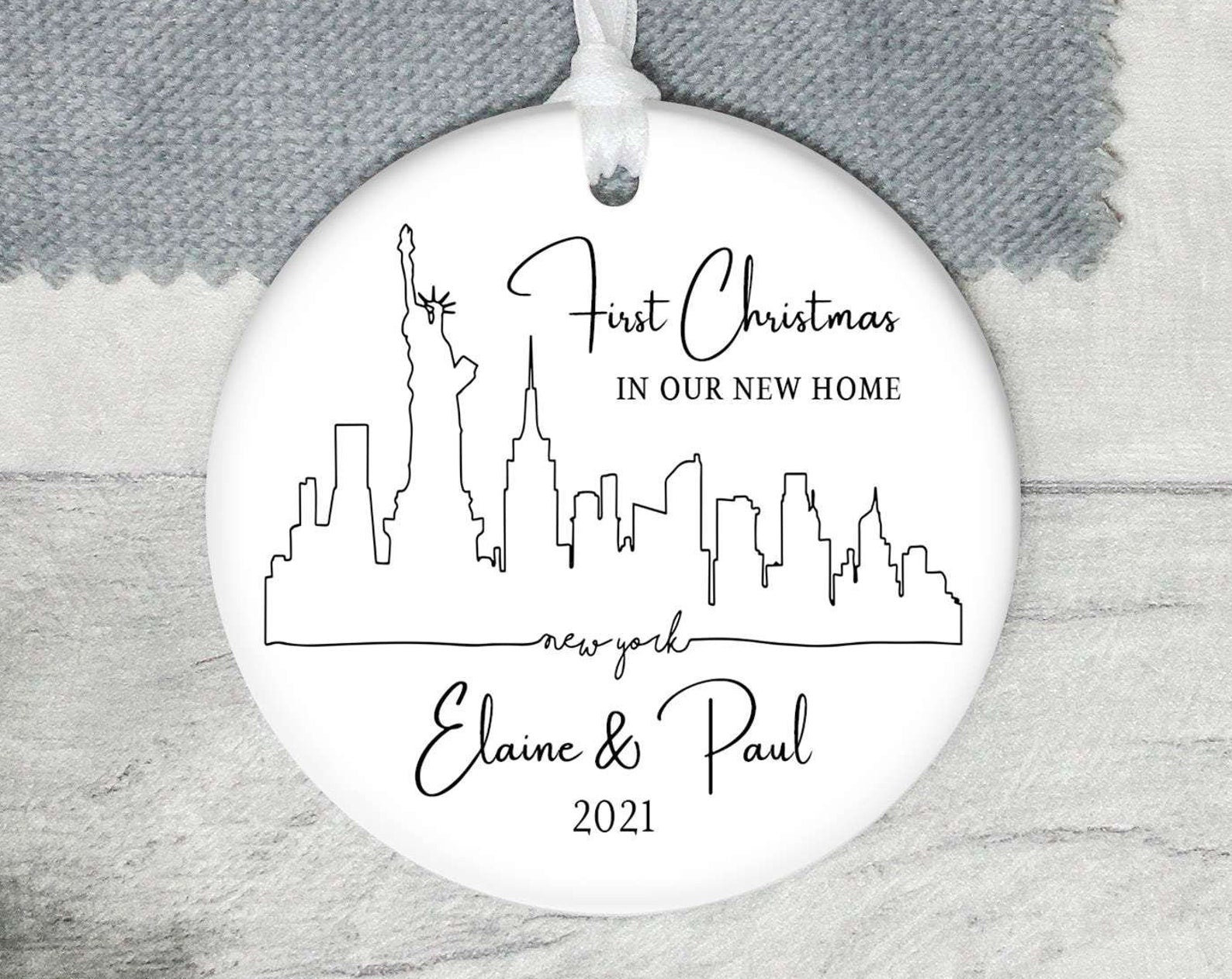 First Home New Home New York Housewarming New York City Skyline Our First Our First Home I Nc105 Christmas Ornament