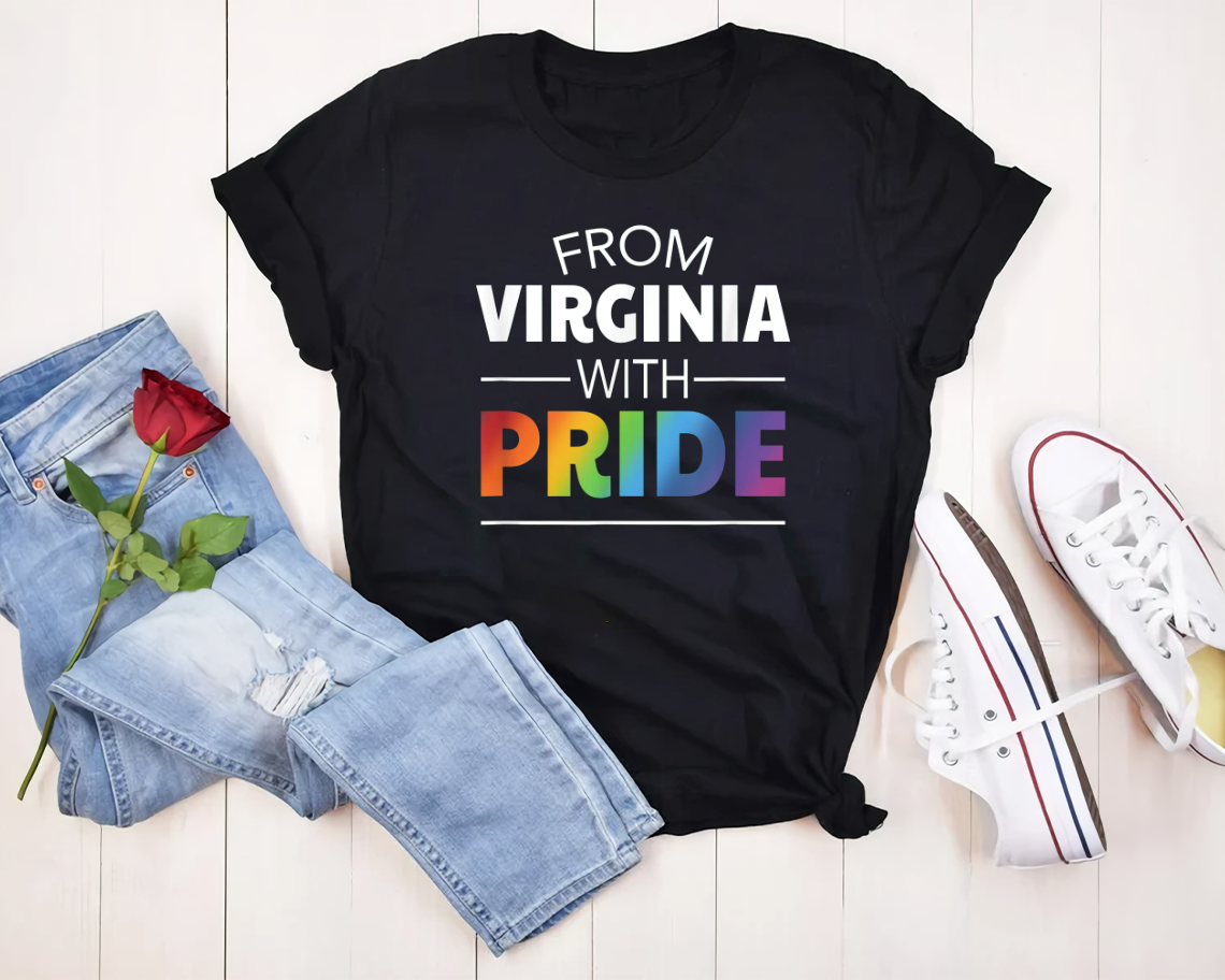 From Virginia With Pride T-shirt Unisex S-6xl