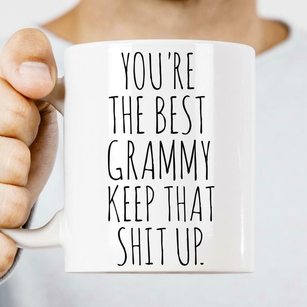 Grammy Grammy Gift Funny Grammy The Best Grammy Mug White Ceramic 11-15oz Coffee Tea Cup