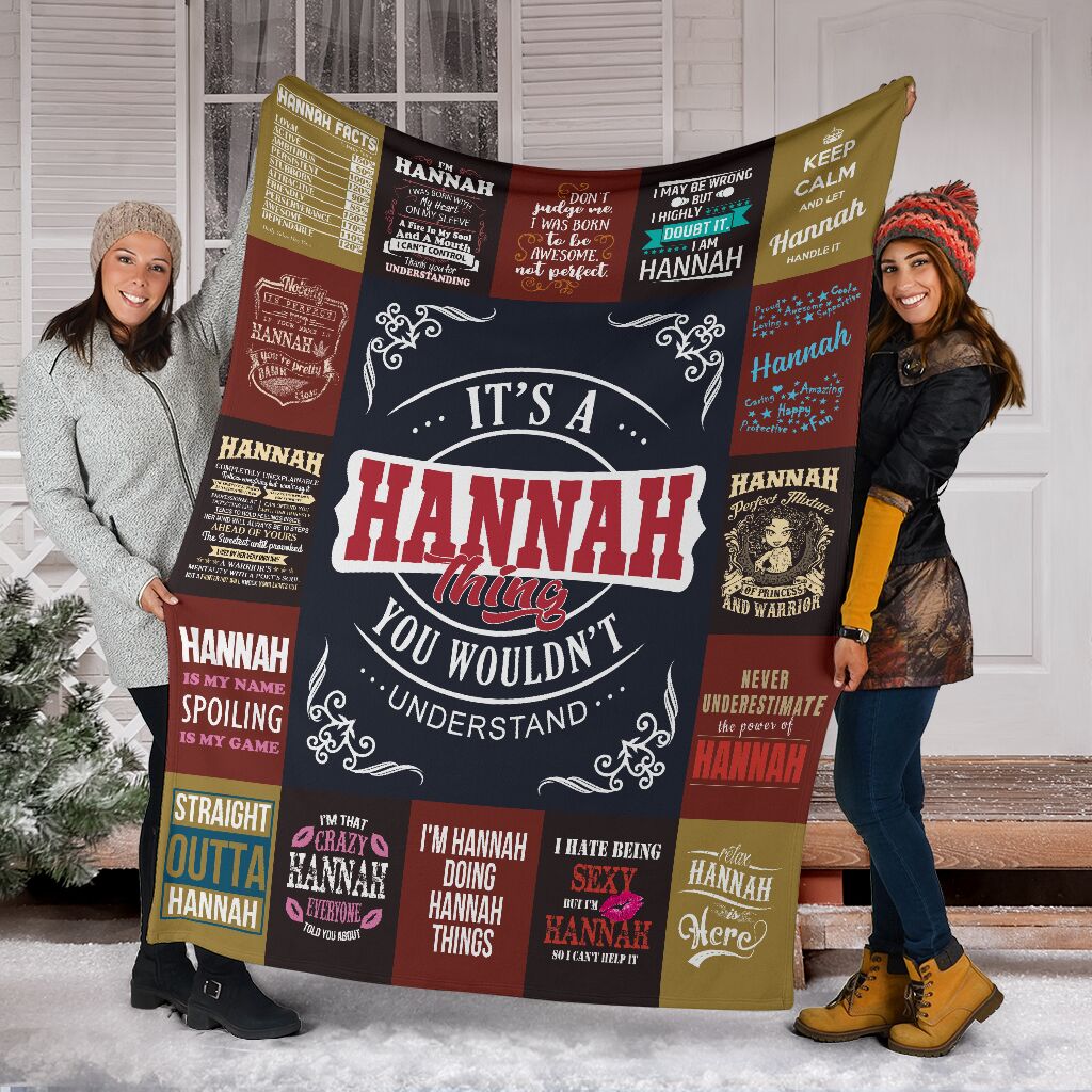 Hannah Premium Fleece Blanket