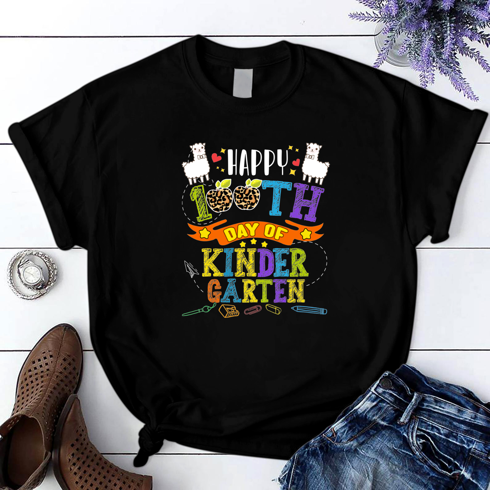 Happy 100Th Day Of Home School Teacher Or Student T Shirt Black Unisex S-6Xl