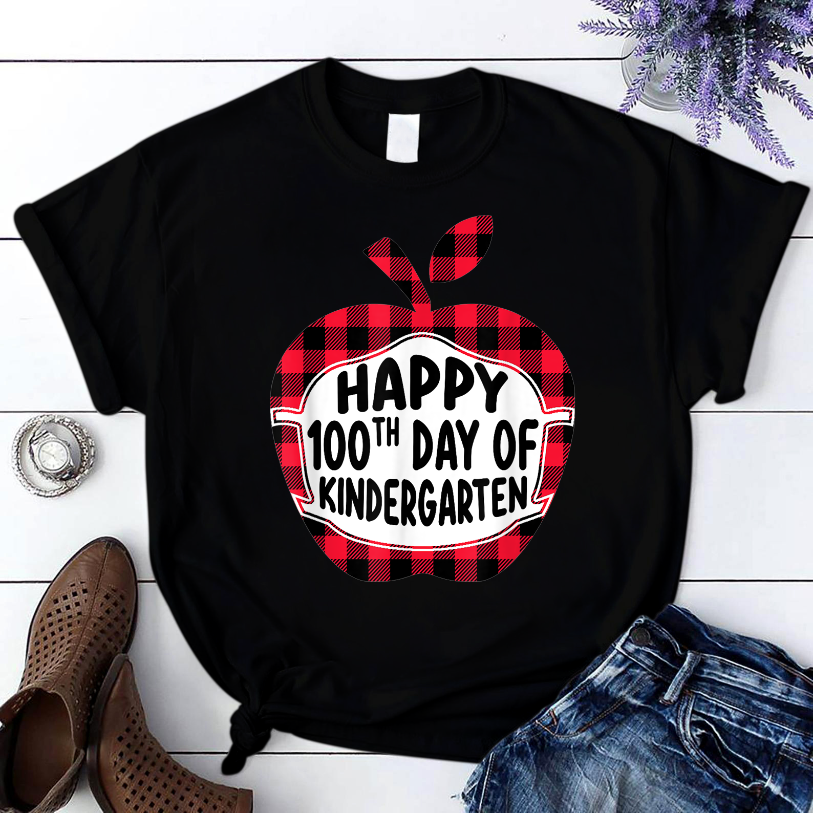 Happy 100Th Day Of Kindergarten Teachers Students Unicorn T Shirt Black Unisex S-6Xl