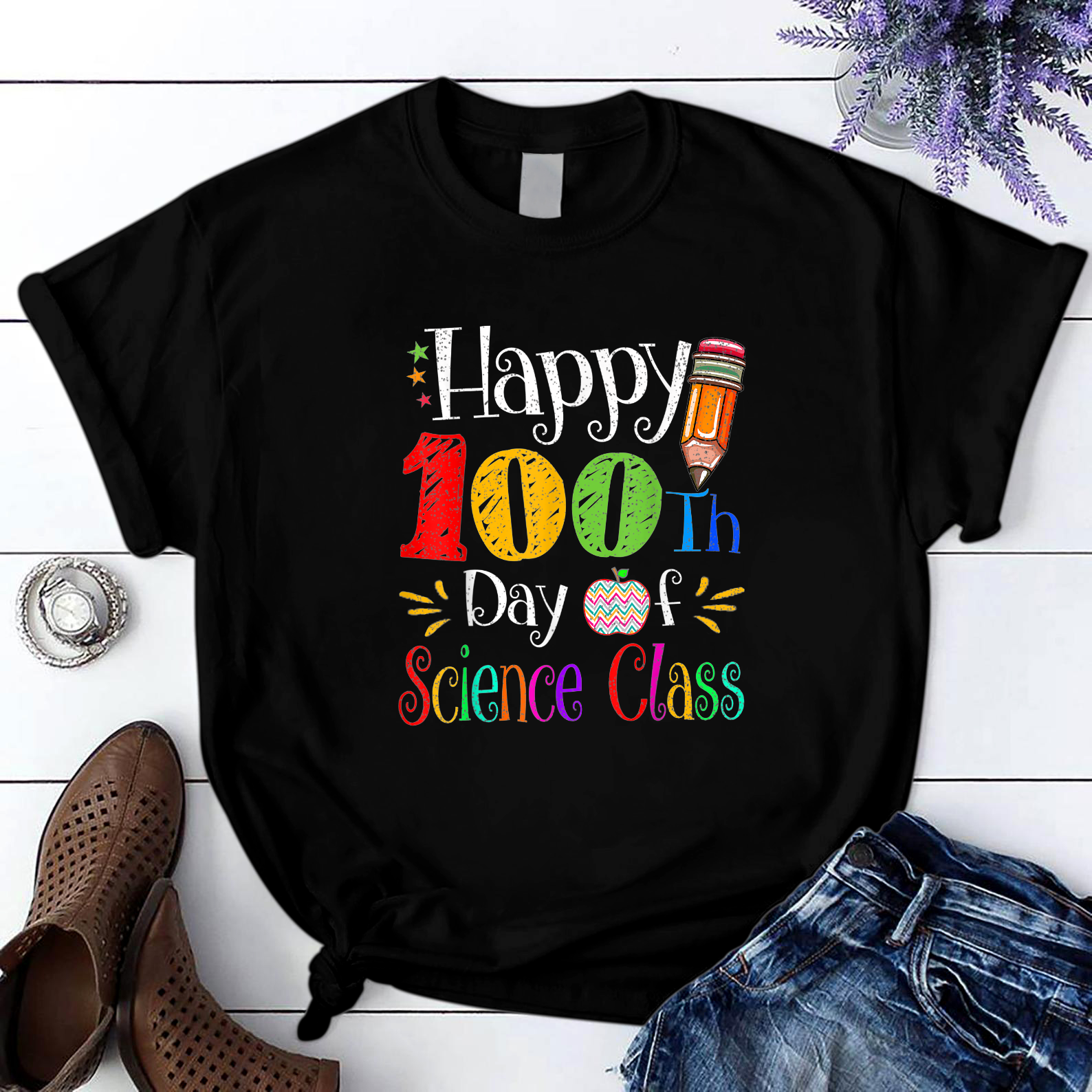 Happy 100Th Day Of School Kindergarten Pre School T Shirt Black Unisex S-6Xl