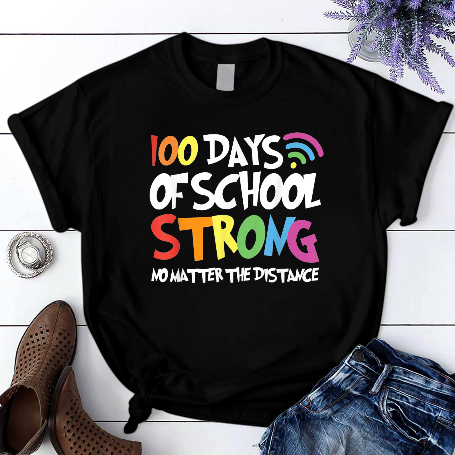 Happy 100Th Day Of School Shirt For Teacher Or Child T Shirt Black Unisex S-6Xl