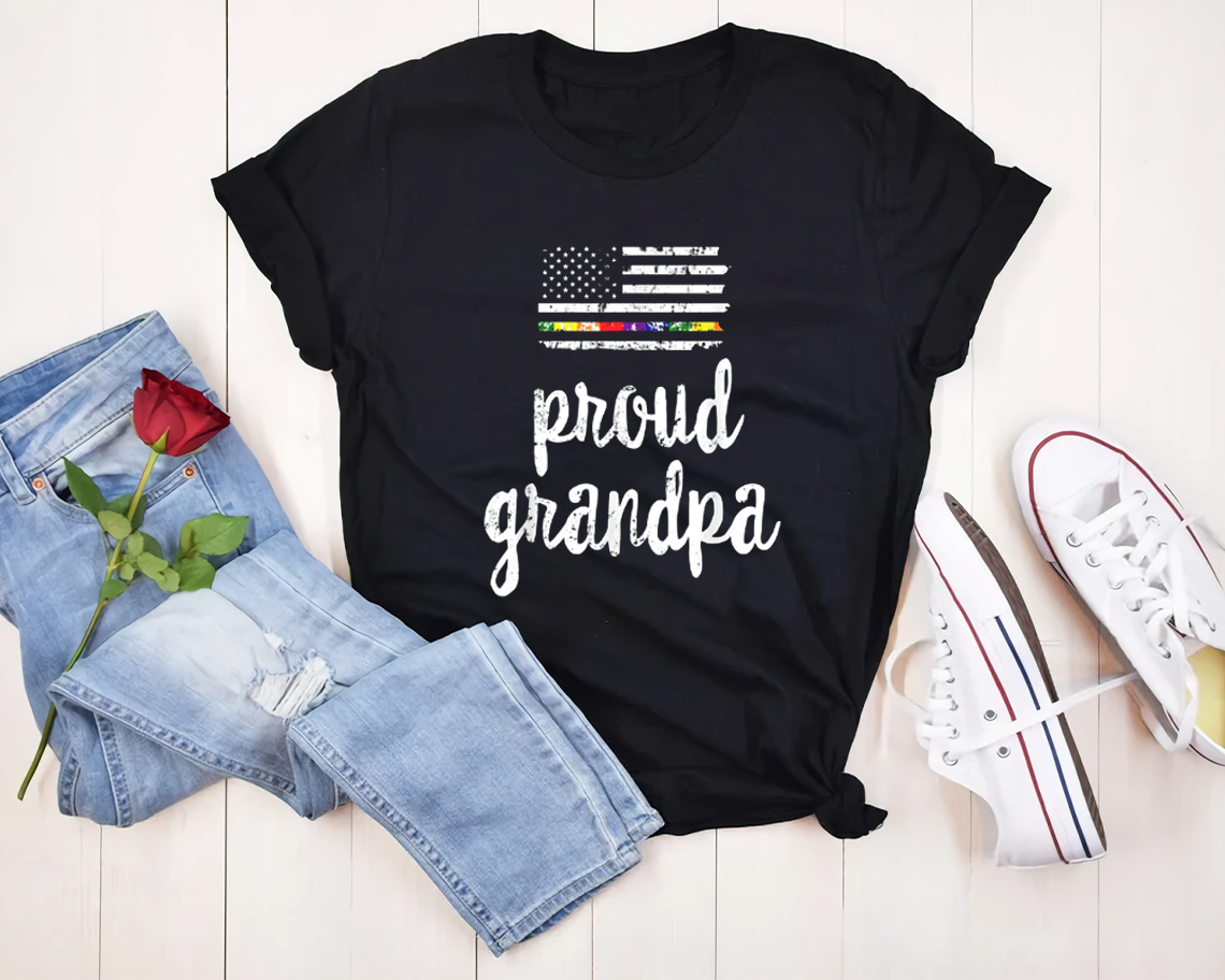 American Proud Grandpa T-shirt Unisex S-6xl