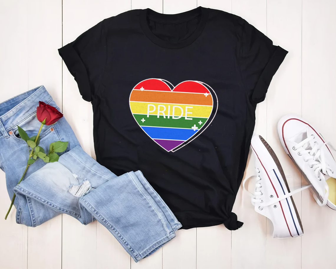 Rainbow Heart Pride Gay Pride Gay Ally Gay Pride Gay Lgbt T-shirt Unisex S-6xl