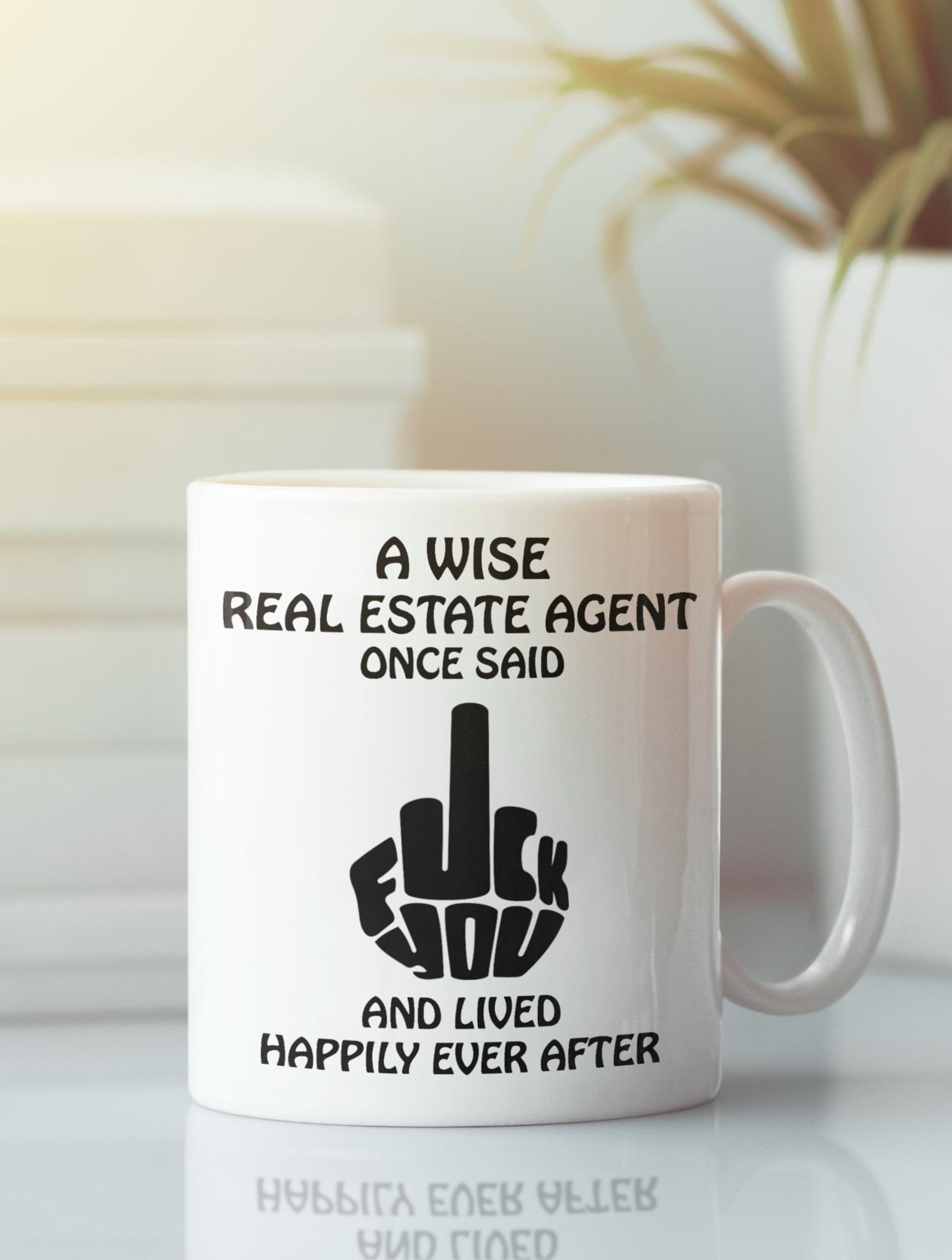 Real estate agent Mug White Ceramic 11-15oz Coffee Tea Cup