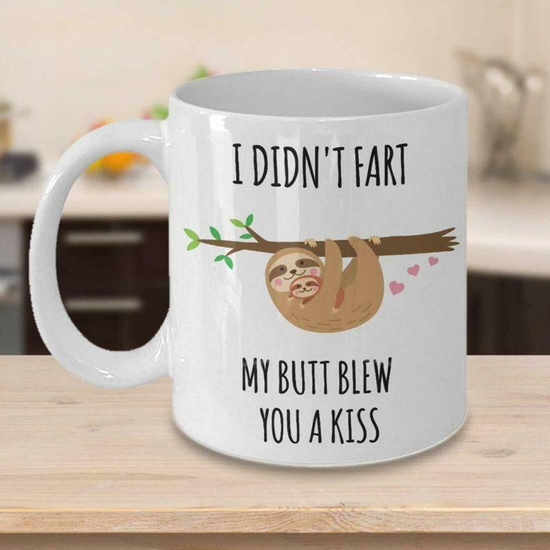Sloth Fart Sloth For Sloth Lovers Funny Sloth Coffee Cup I Love Sloth Mug White Ceramic 11-15oz Coffee Tea Cup