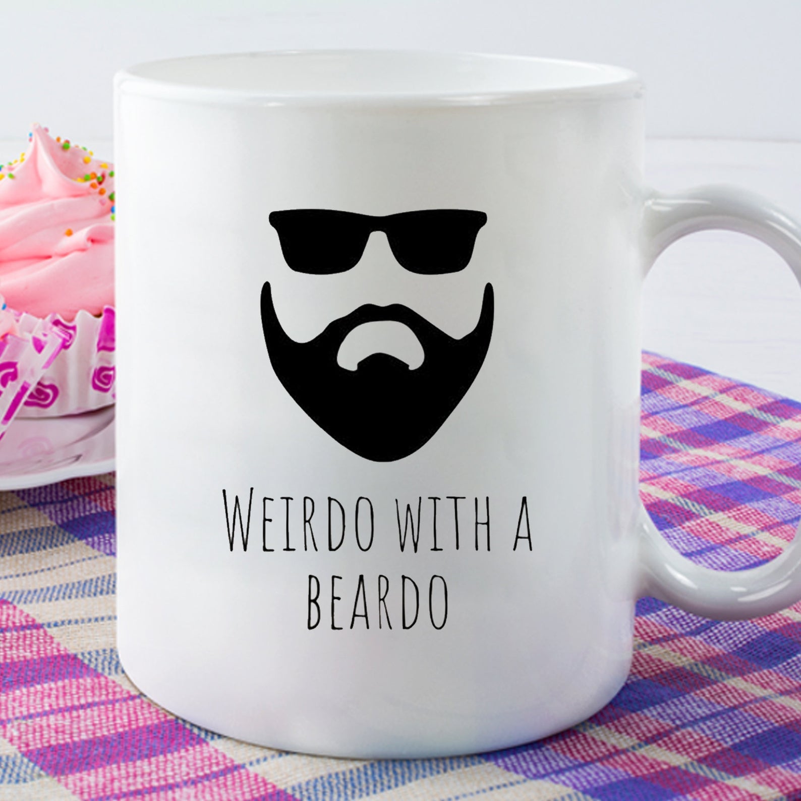 Weirdo With A Beardo Funny Mug White Ceramic 11-15Oz Coffee Tea Cup
