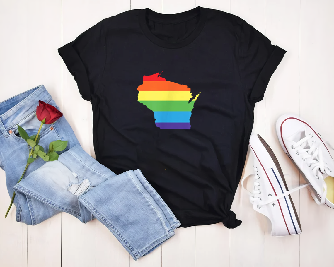 Wisconsin Gay Pride Support - Lgbt Equality T-shirt Unisex S-6xl